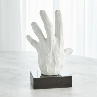 Hand Open-Matte White
