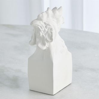 Rooster Head-Matte White